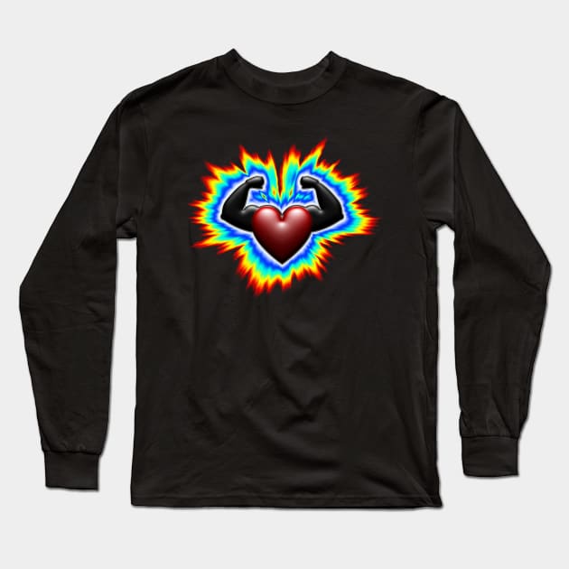 strong heart Long Sleeve T-Shirt by DrewskiDesignz